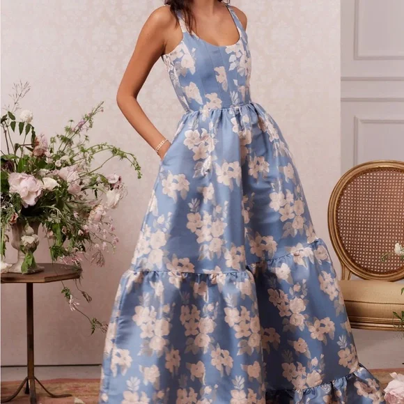 blue dress for baby girl The Carmen Dress in Carmel Valley Rose 14 / Carmel Valley Rose main image 0